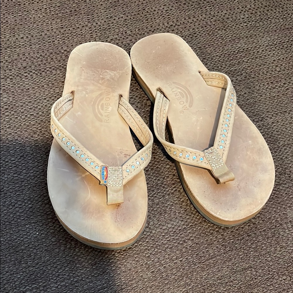 Rainbow kid Tan Sandals